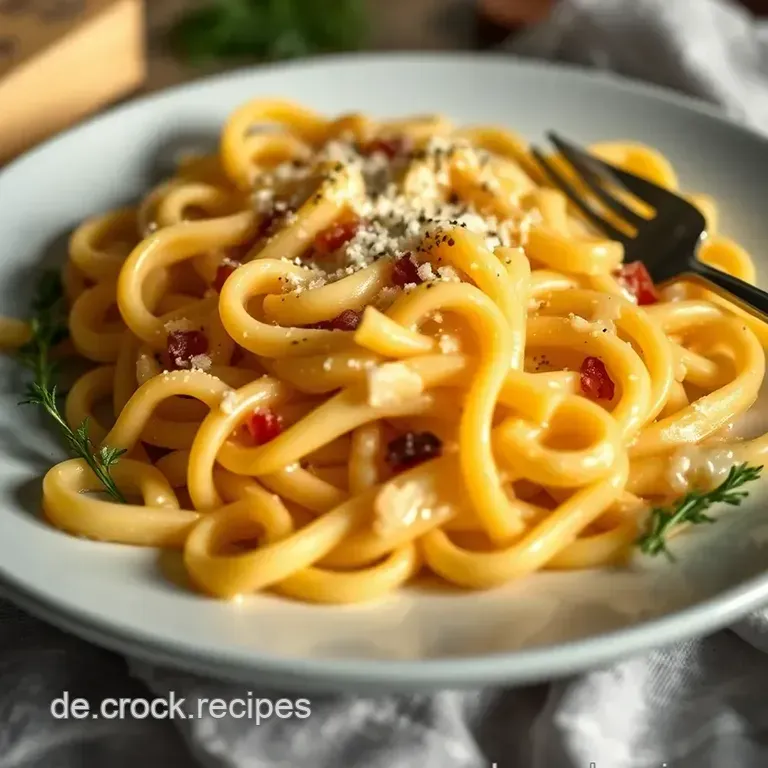 Cremige Käse Sauce Nudeln – Schnelle Pasta mit einem Hauch von Genuss presentation
