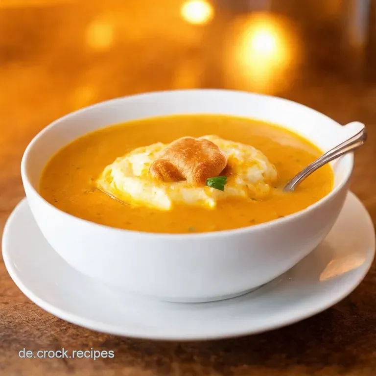 Cremige K&auml;sesuppe Mit Brezelcroutons presentation