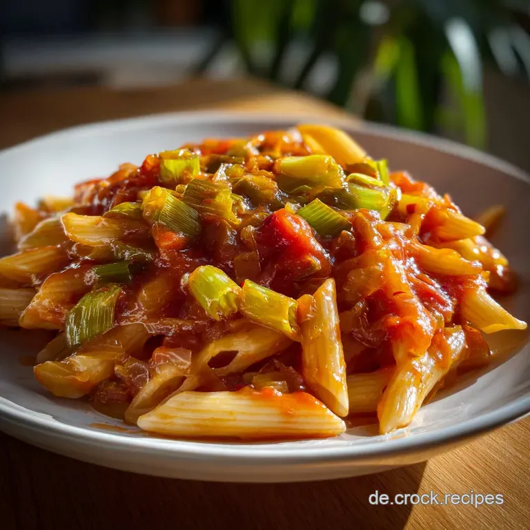 Cremige LauchTomaten Pasta: Feierabend-Hit mit Chili