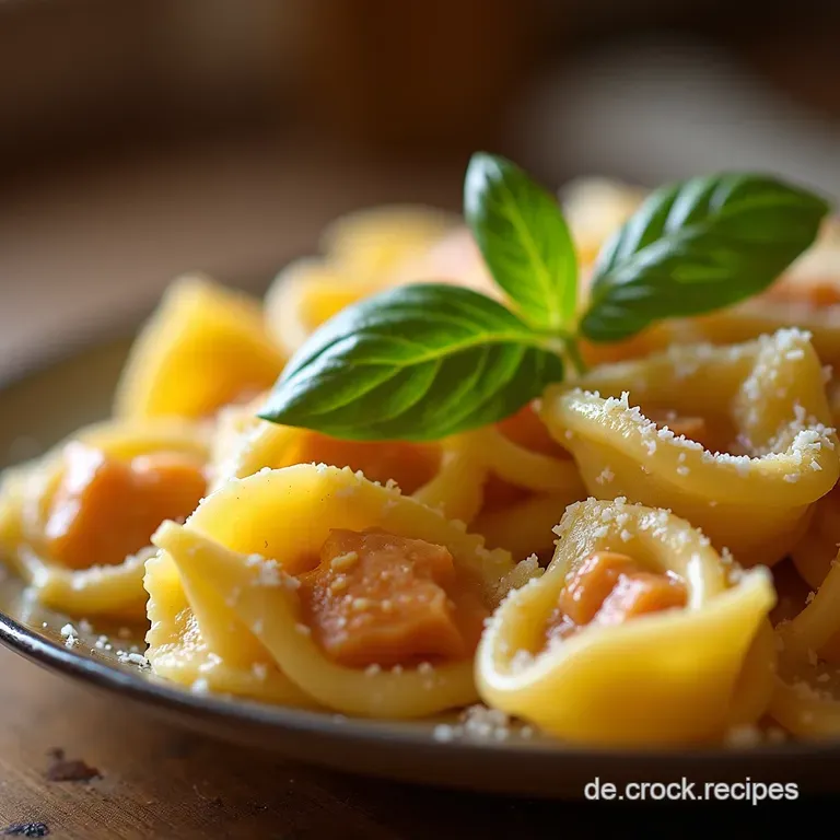 Das Verlobungsgericht Cremige Marry Me Tortellini Mit Parmesan Und Frischem Basilikum presentation