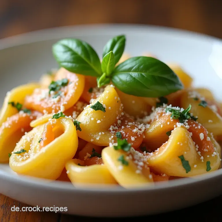 Das Verlobungsgericht Cremige Marry Me Tortellini mit Parmesan und frischem Basilikum