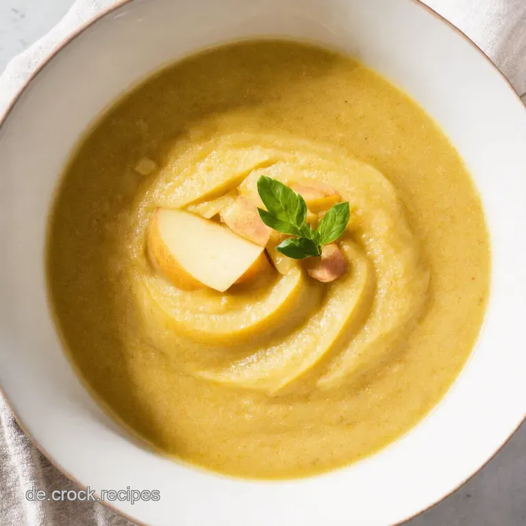 Cremige Pastinakensuppe Mit Ger&ouml;steten Haseln&uuml;ssen Und Apfel presentation