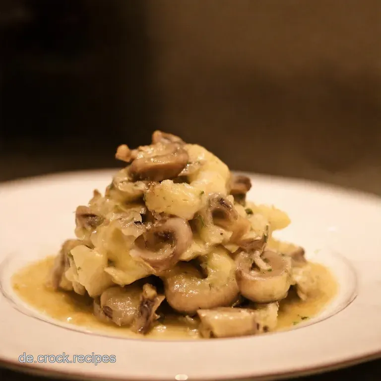 Cremiges Champignonrahm Geschnetzeltes presentation