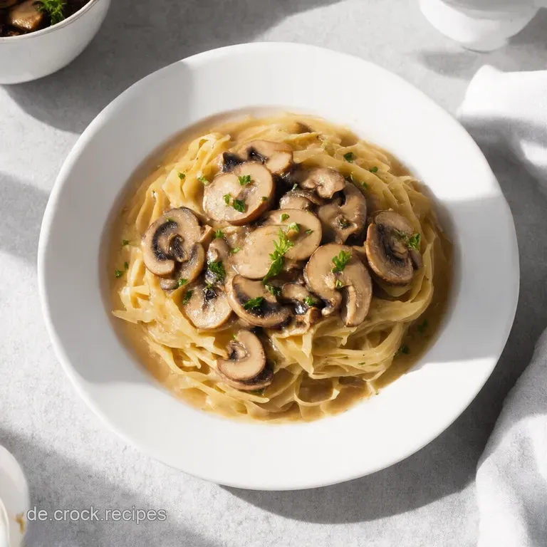 Cremiges ChampignonRahm Geschnetzeltes