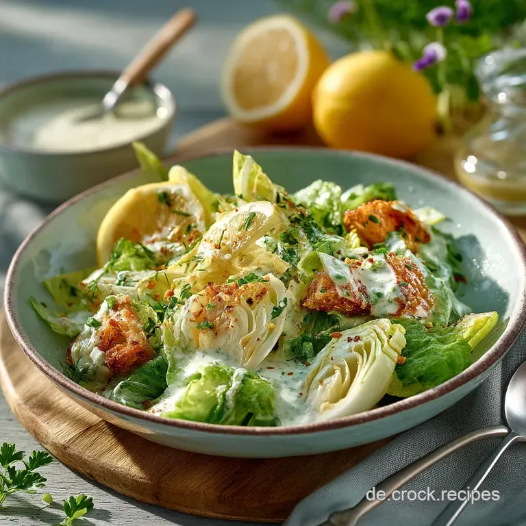 Das Perfekte Cremige EisbergsalatDressing Schmand Zitrone