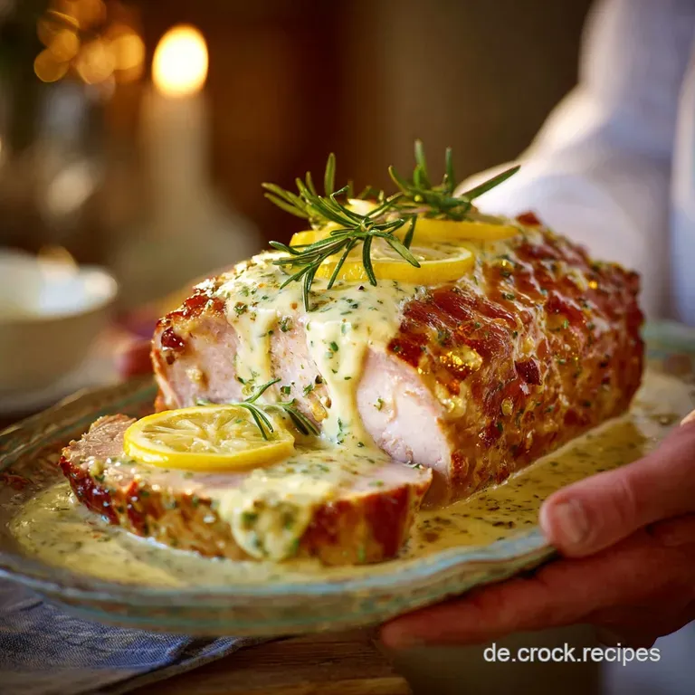 W&uuml;rzfleisch Deluxe Cremiges Original Mit Zitrone Und Goldener K&auml;sekruste presentation