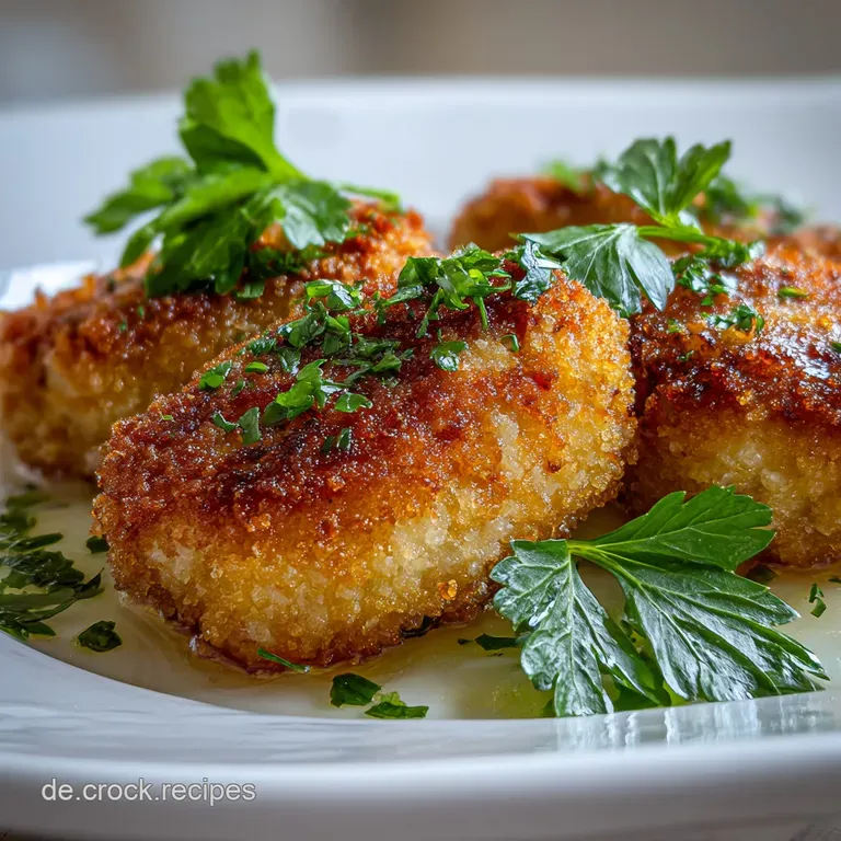 Delicate Kr&auml;ppelchen on a floral plate with a fork. Filled with shimmering red jam and liberally sprinkled with snowy powd...