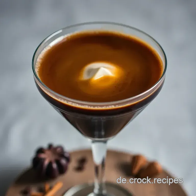 Der Sparsame Espresso Martini presentation