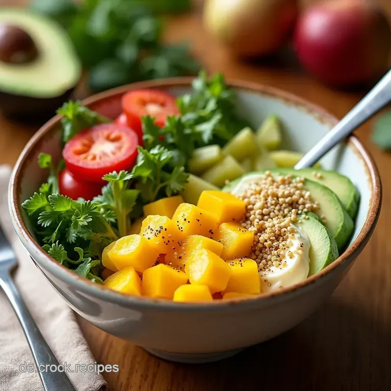 Garnelen Avocado Bowl mit Mango Mein 30MinutenBlitzrezept für SommerBuddhaBowls