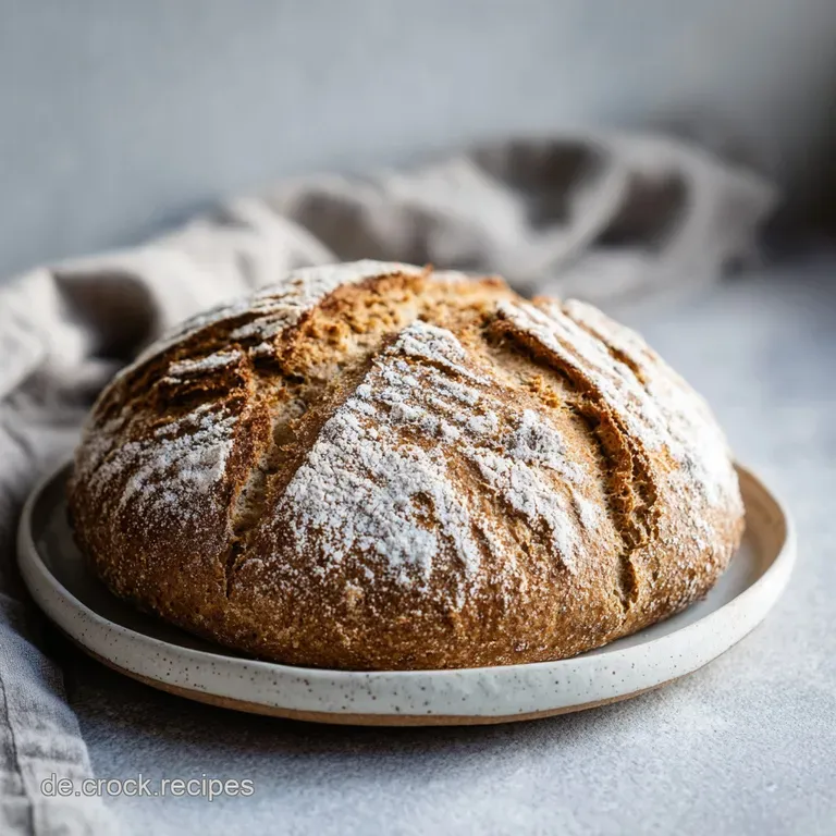 Einfaches Brot: Knuspriges Dinkelbrot ohne Kneten
