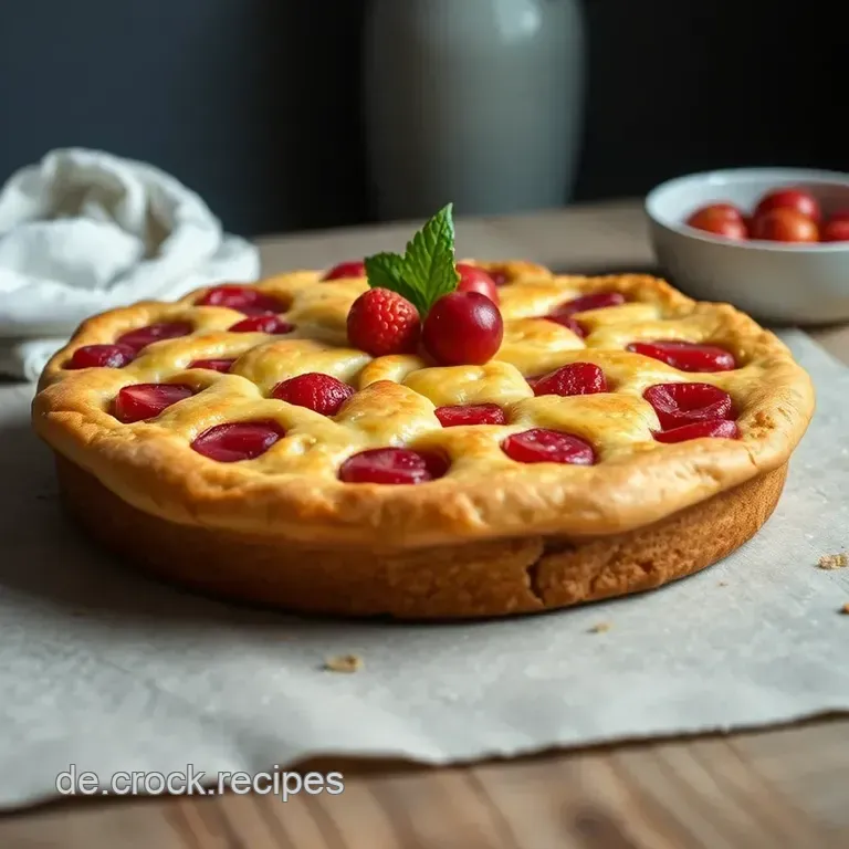 Erdbeer-Schneckenkuchen mit Hefeteig &amp Kartoffeln presentation