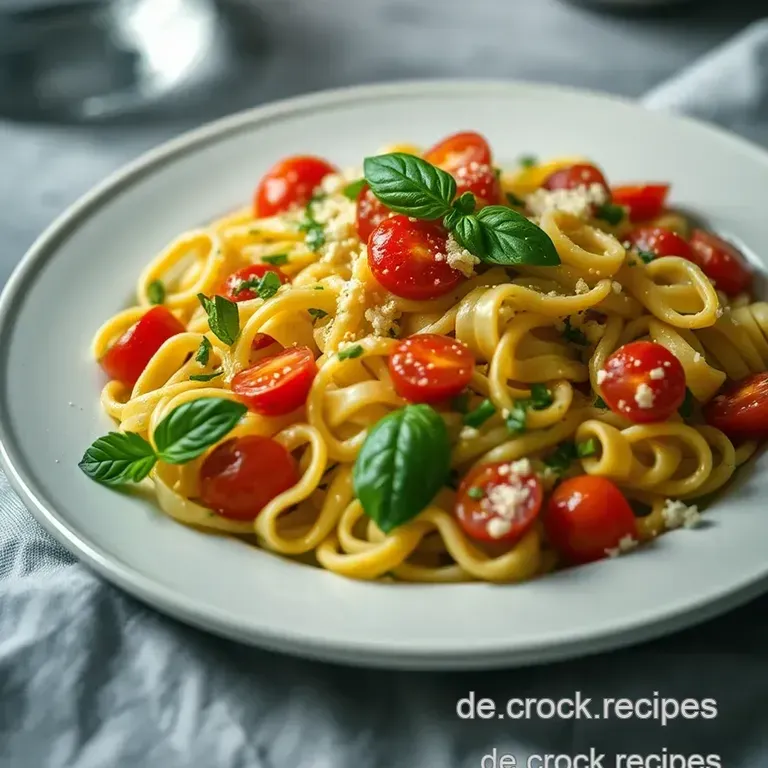 Erfrischender Nudelsalat mit Pesto presentation