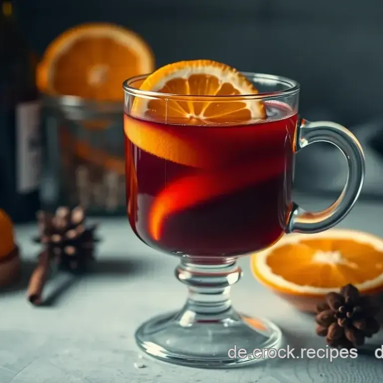 Festlicher Weihnachtsdrink: Ein Glühwein mit Orangen und Zimt