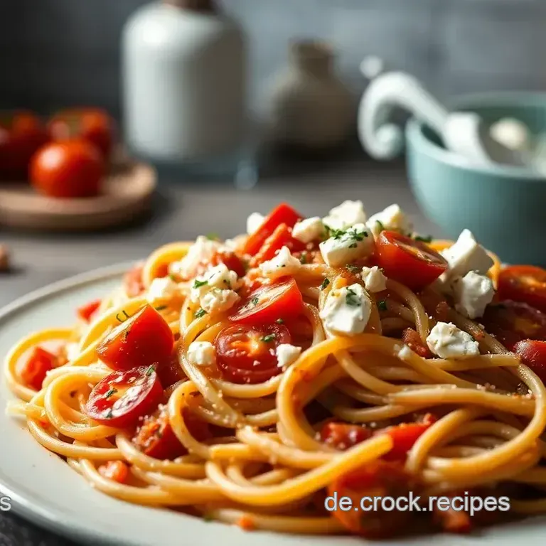 Feta-Tomate-Nudeln – Einfaches Rezept für ein schnelles Abendessen