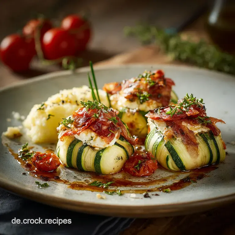 Feta Zucchini P&auml;ckchen Mit Backkartoffeln Und Toma: Das Ultimative Feierabend Rezept presentation
