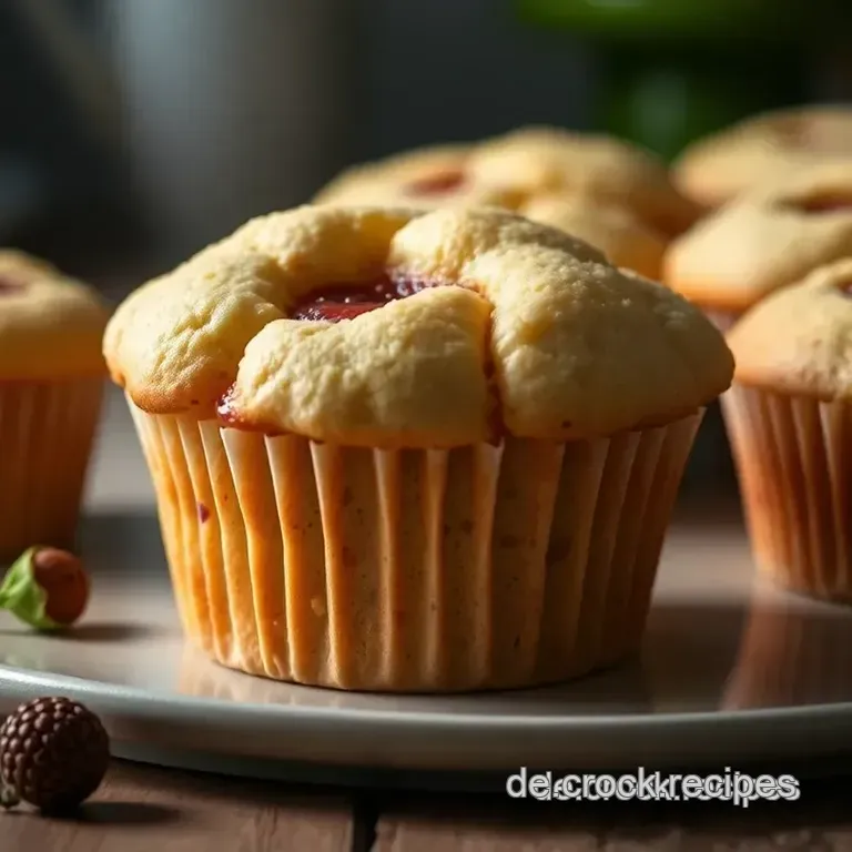 Fluffige Himbeer-Muffins mit Vanille presentation