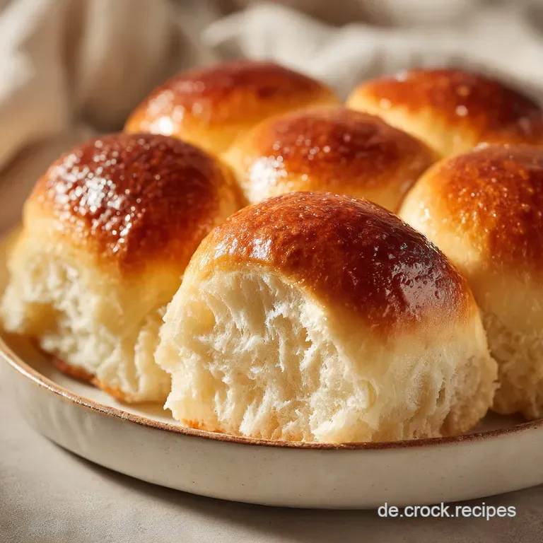 Two glistening milk rolls on a linen napkin. Soft focus highlights the delicate crumb and golden-brown crust, ready to eat.