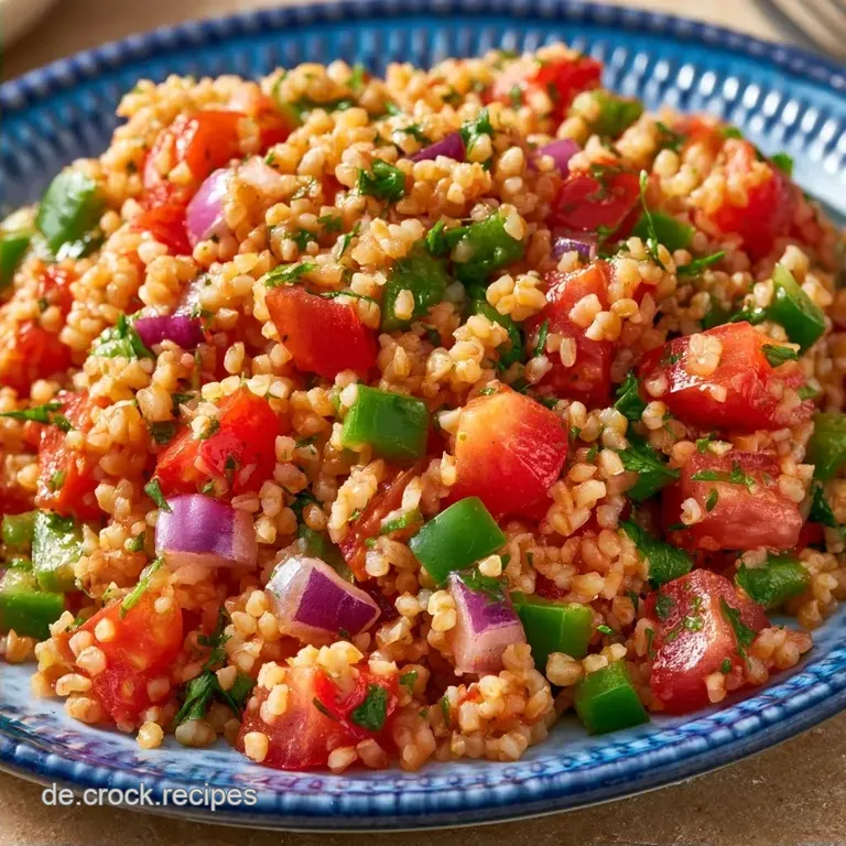 Frischer Bulgursalat Zum Grillen Mit Ajvar