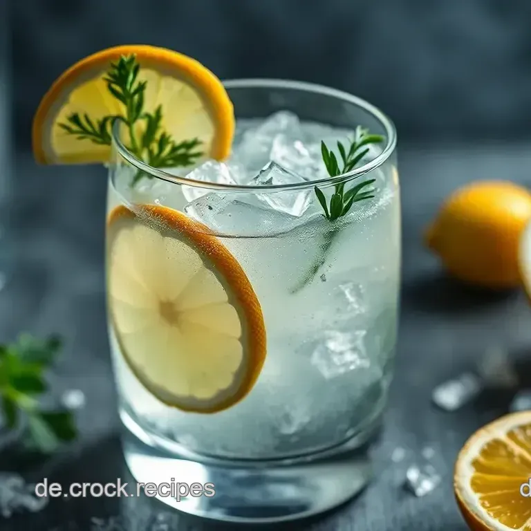 Frischer Gin-Tonic im Kräuter-Glas