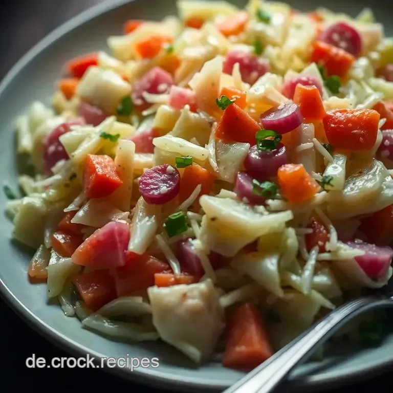 Frischer Krautsalat nach Omas Art presentation