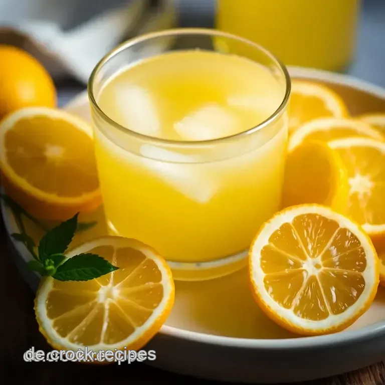 Frischer Limoncello aus eigener Herstellung presentation