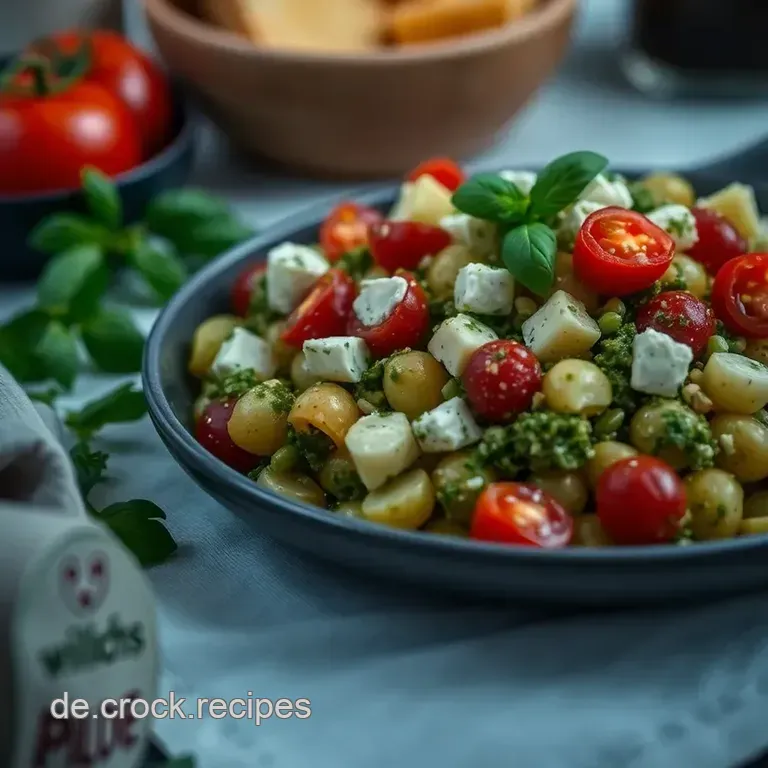 Frischer Pesto Kartoffelsalat mit italienischem Flair presentation