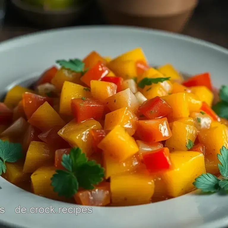 Fruchtige Mango-Salsa mit einem Hauch Limette