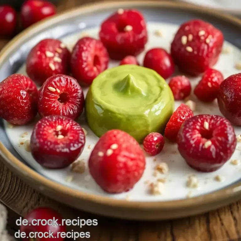 Gefrorene Erdbeer-Matcha Glücksmomente presentation