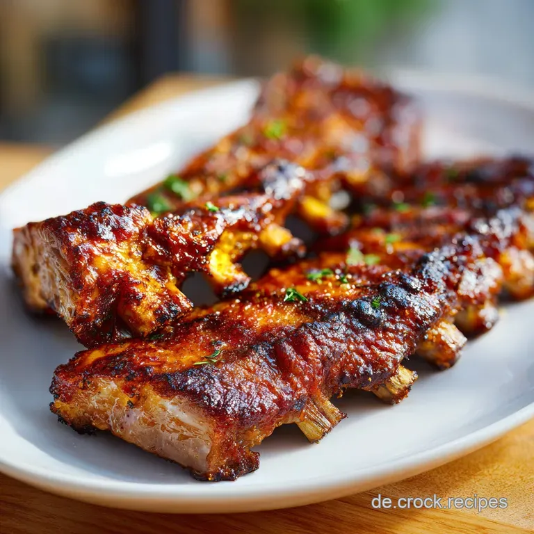 Gegrillte Spareribs: Au&szlig;en Klebrig
