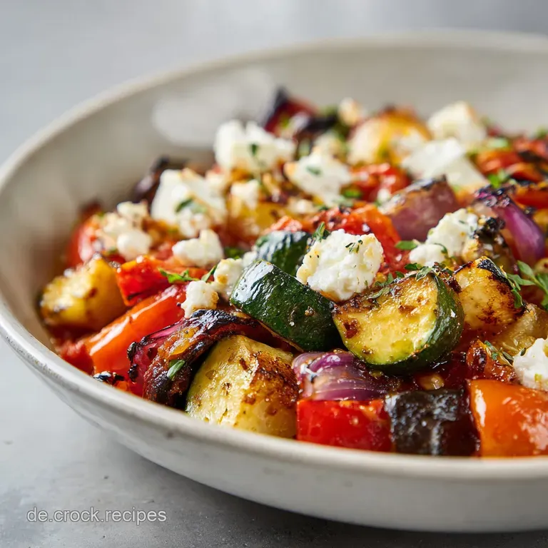 Mediterrane Gem&uuml;sepfanne Mit Feta