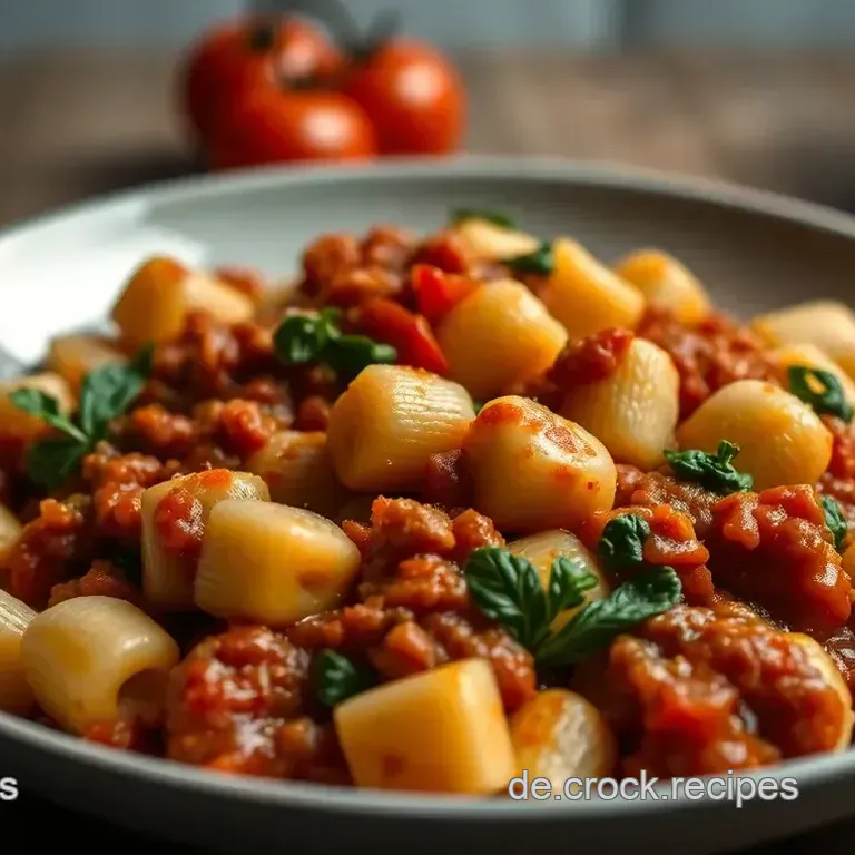 Gnocchi mit Veggie-Hack: So cremig wie Bolognese!