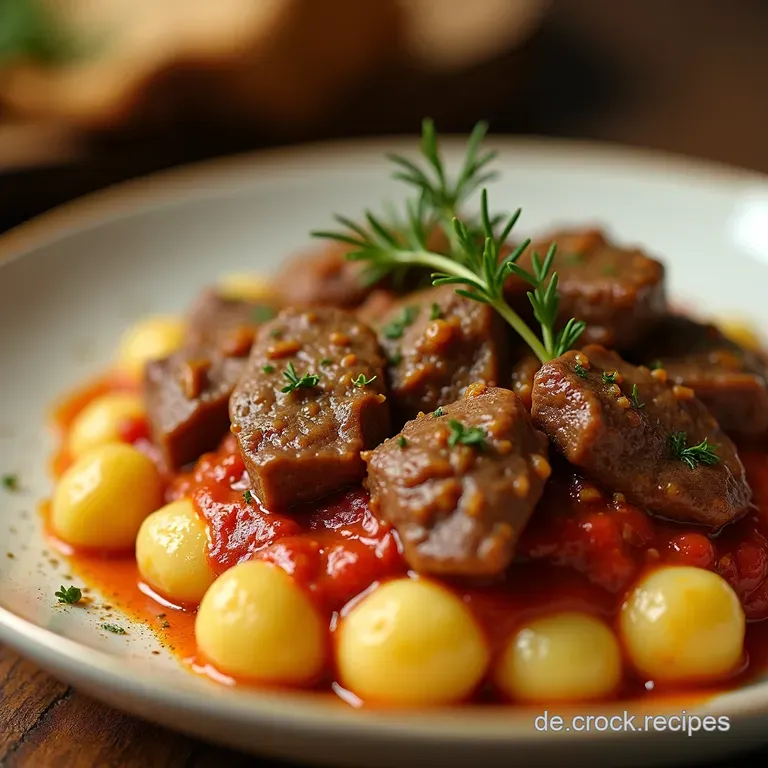 Gnocchihackfleischauflauf Mit Lauch presentation