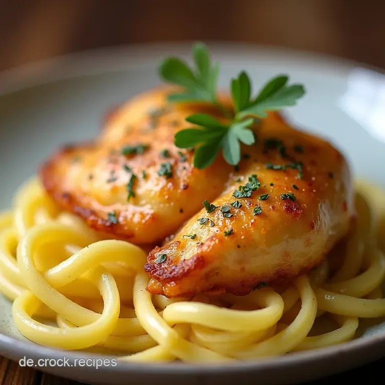 Goldbraunes H&auml;hnchengl&uuml;ck ParmesanKruste