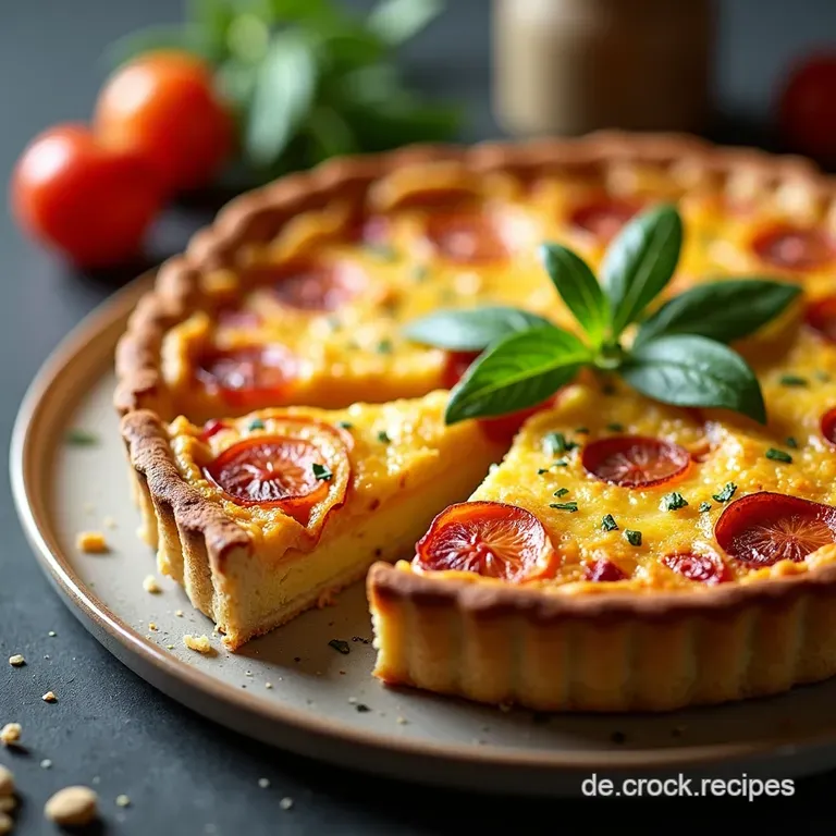 Goldene K&uuml;rbisquiche Ein Herbsttraum aus dem Ofen