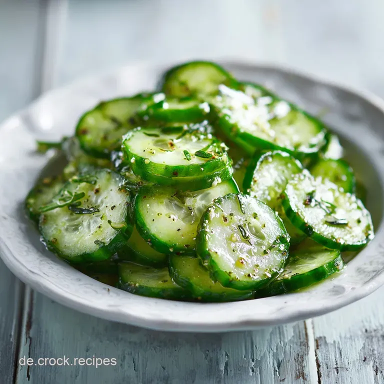 Gurkensalat Rezept Mit Essig Und &Ouml;l