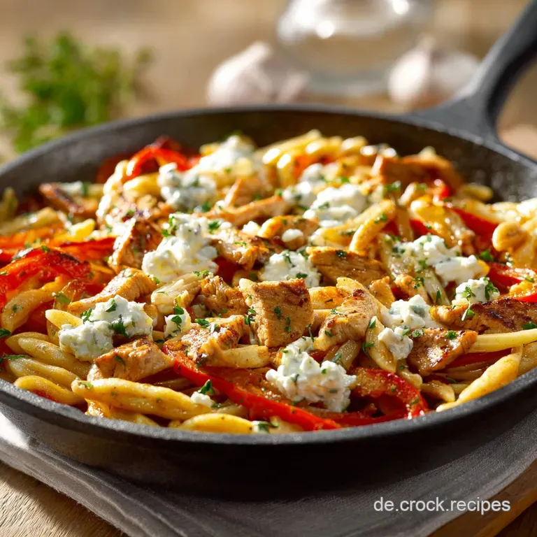 Gyros Paprika Schupfnudeln: Der schnelle griechisch-bayrische Seelenw&auml;rmer