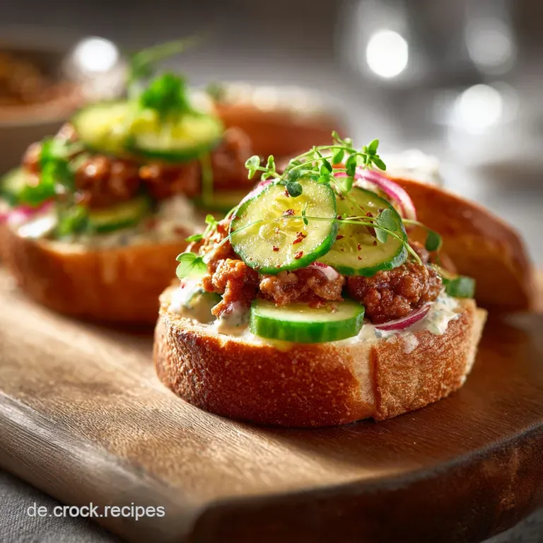 Br&ouml;tchen Mit Hackepeter Und Gurke: Der Schnelle Klassiker presentation