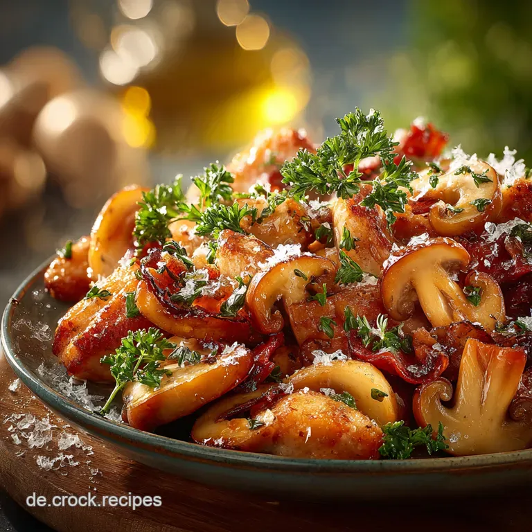 Hähnchengeschnetzeltes mit Pilzen So schmeckts wie bei Mutti