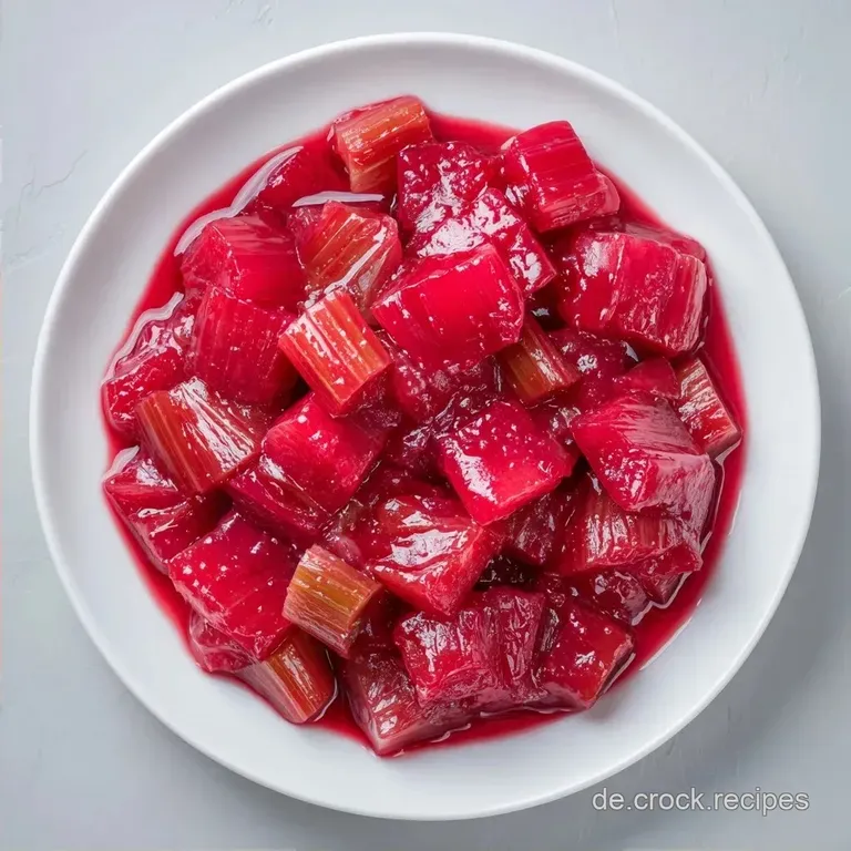 Hausgemachtes Rhabarberkompott: Fruchtig und S&auml;uerlich