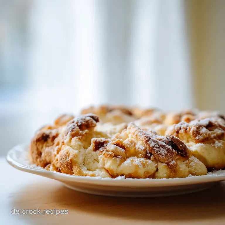 Slice of rustic plum cake on a white plate, showing the tender crumb and juicy, deep purple plums. Sprig of mint as garnish.