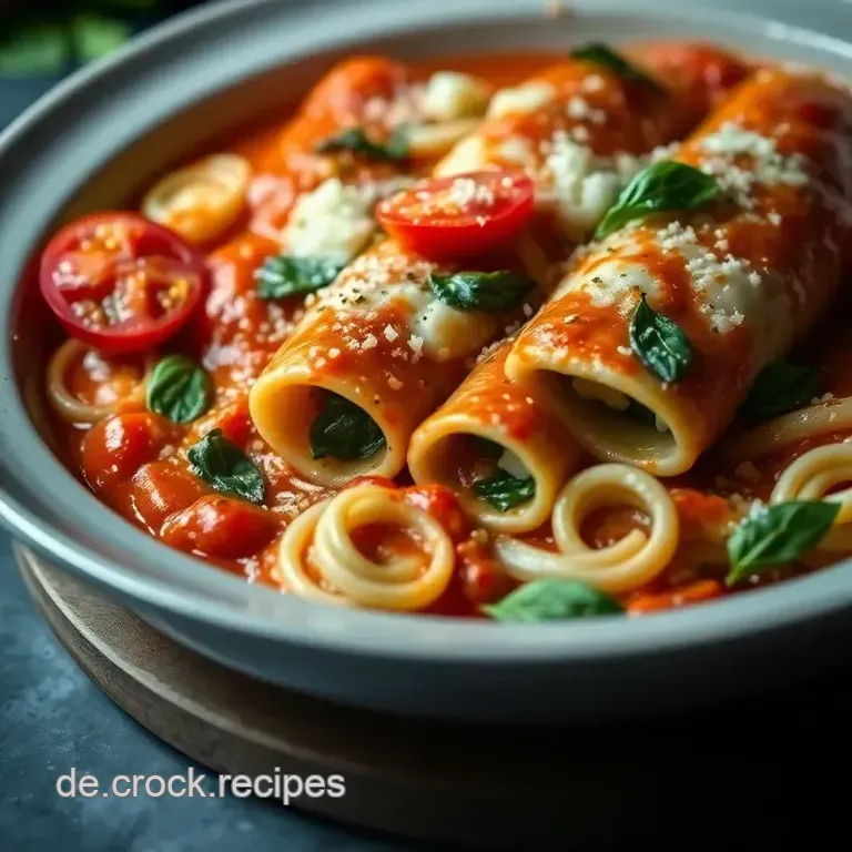 Herzhafte Cannelloni mit Ricotta und Spinat presentation