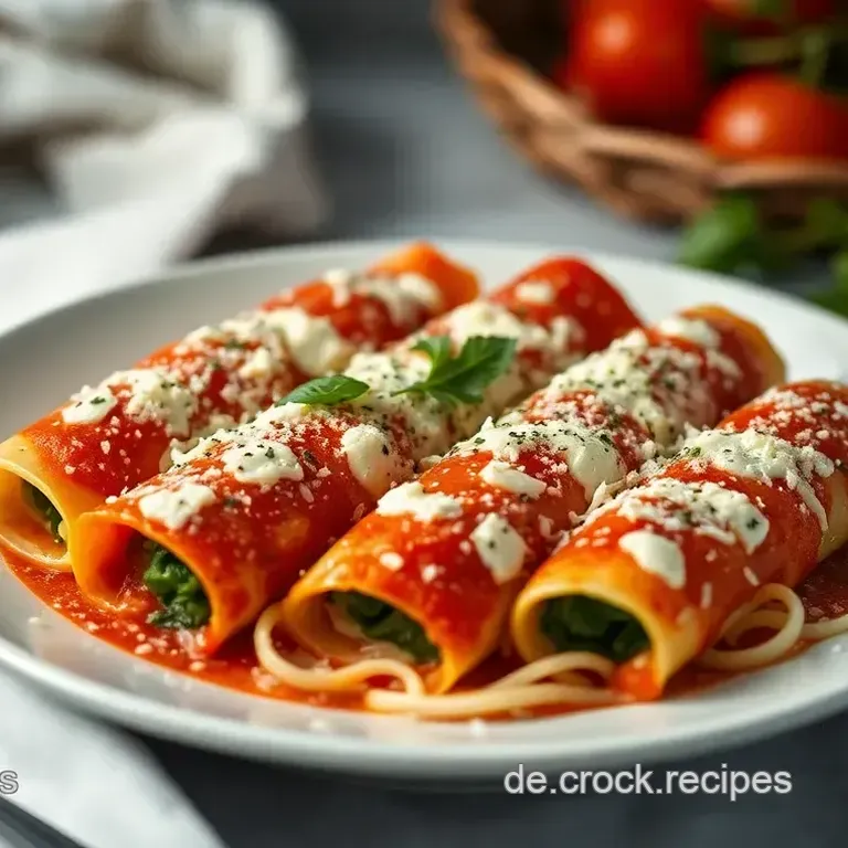 Herzhafte Cannelloni mit Ricotta und Spinat - Ein italienischer Klassiker
