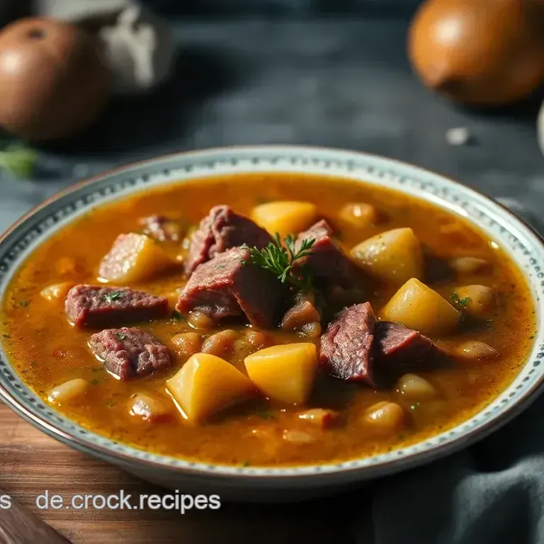 Herzhafte Hackfleisch-Lauch-Suppe mit mediterranen Noten