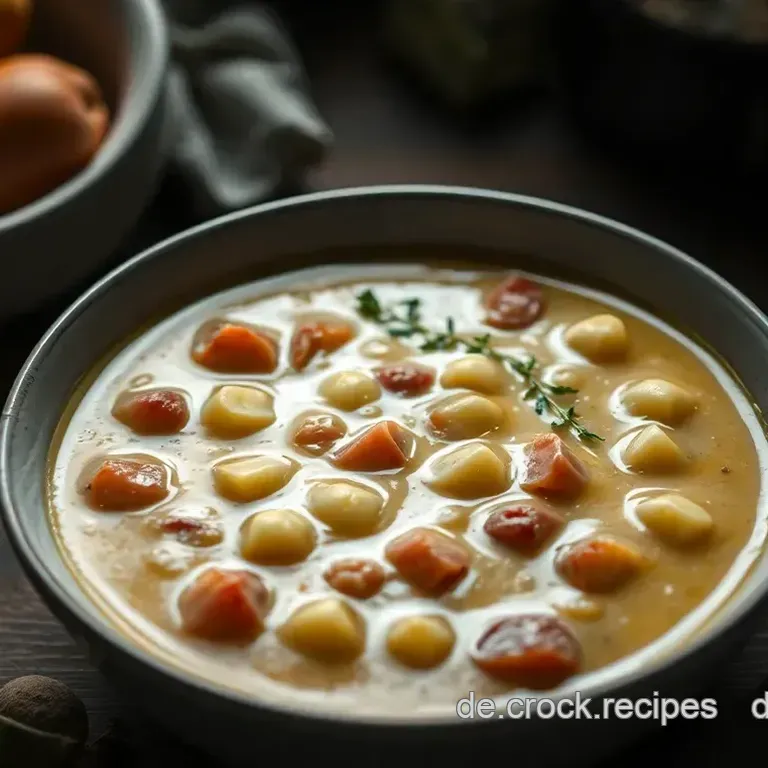 Herzhafte Kartoffelsuppe mit Speck und Kräutern