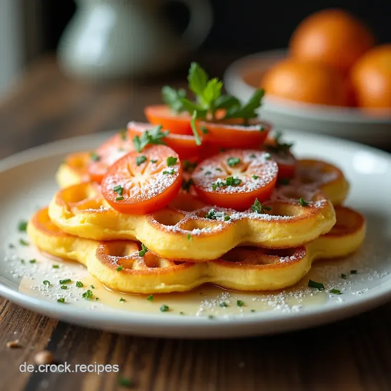 Herzhafte LachsAvocadoWaffeln ParmesanTraum