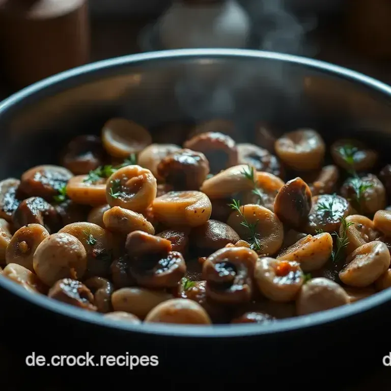 Herzhafte Pilzpfanne mit Kräutern und Knoblauch