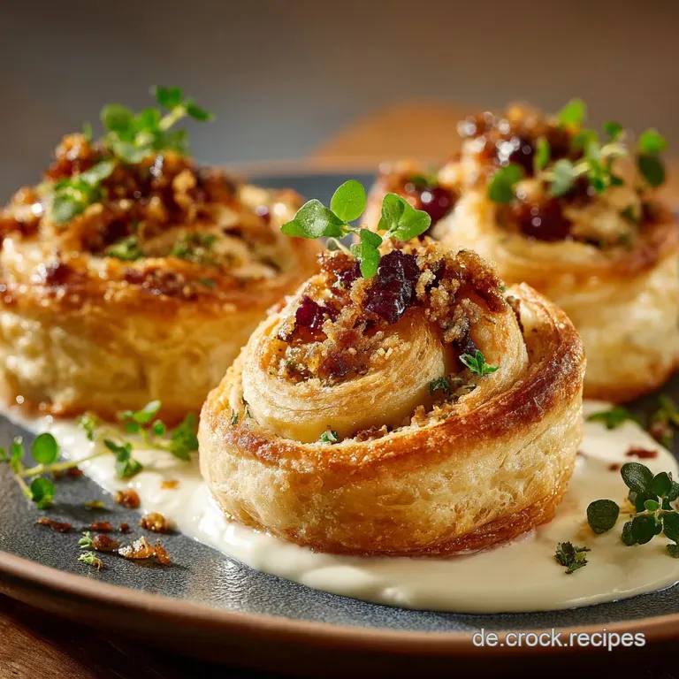 Schinkenk&auml;secruffins: Das Ultimative Knusprige Herzhaftes Bl&auml;tterteig Geb&auml;ck presentation