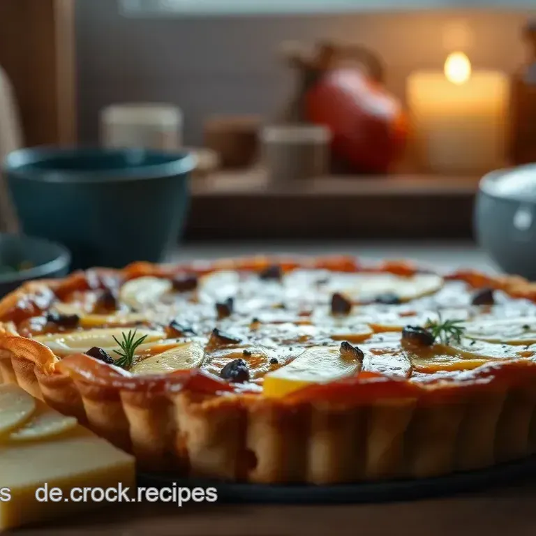Herzhafte Staudensellerie-Schalotten-Tarte mit Käse