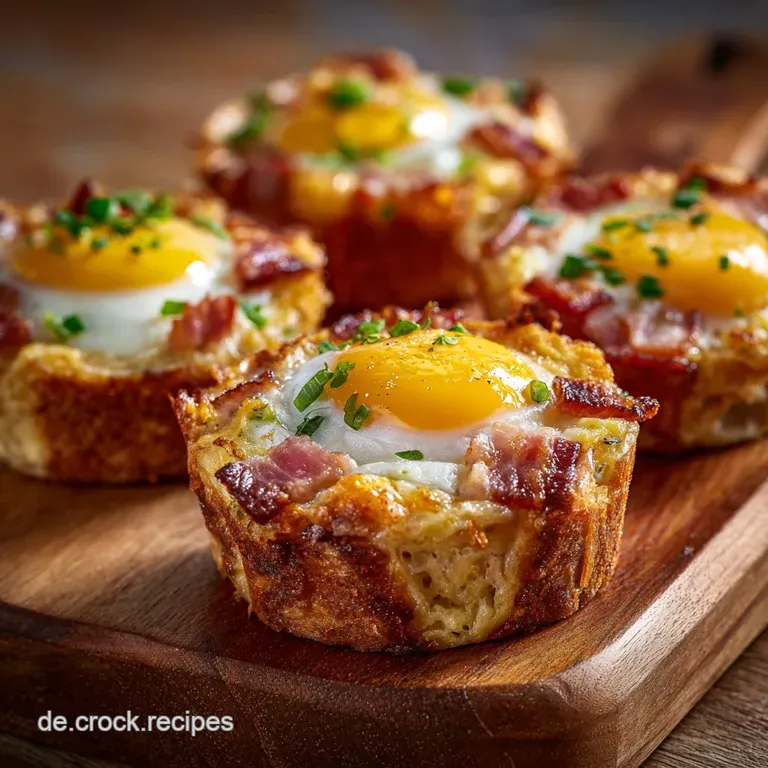 Herzhafte ToastMuffins mit Ei Speck und Käse Der WochenendBrunchHit