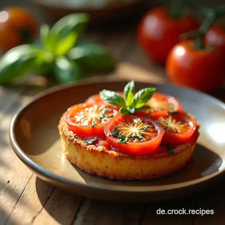Herzhafte Tomatentarte Proven&ccedil;ale Mit Cremigem Ziegenk&auml;se presentation